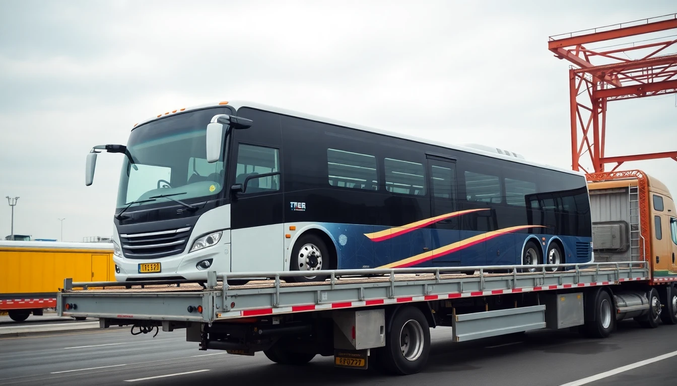Heavy-duty bus and equipment transport truck