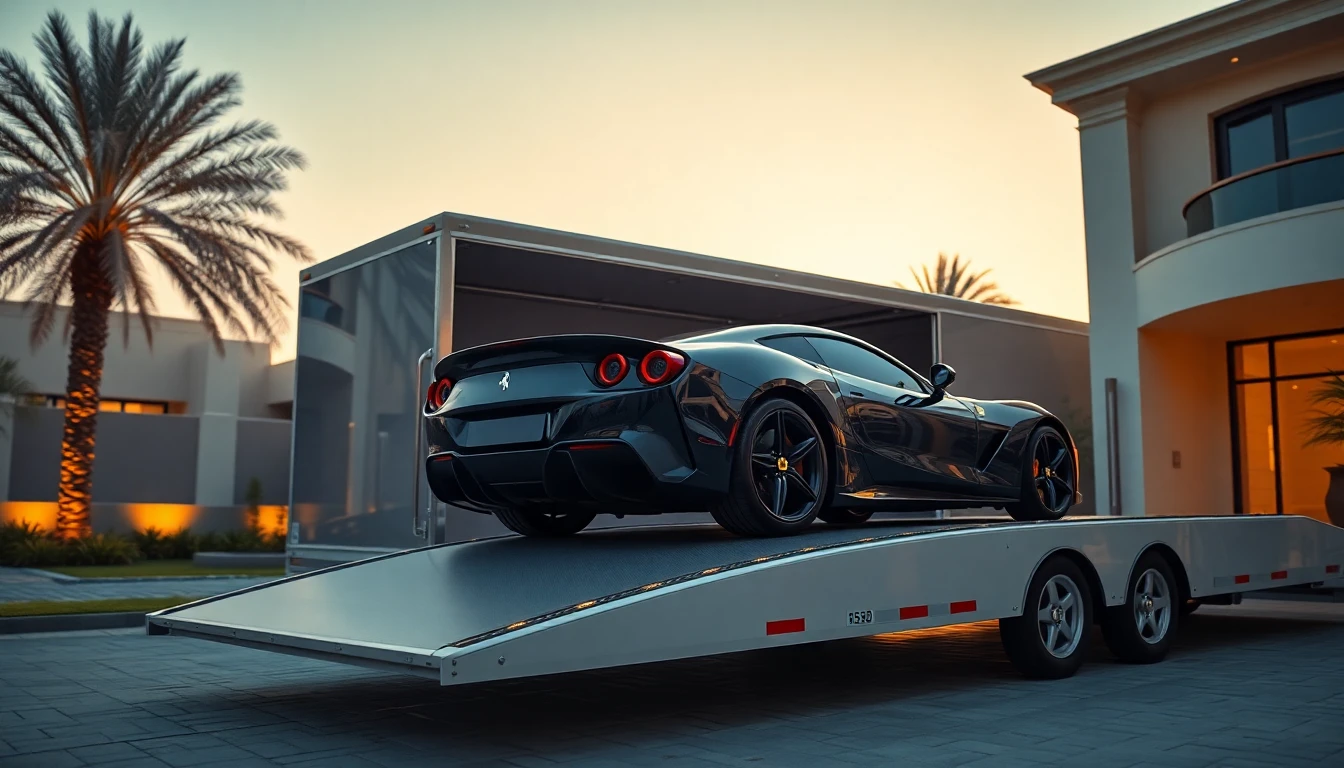 VIP enclosed premium car delivery